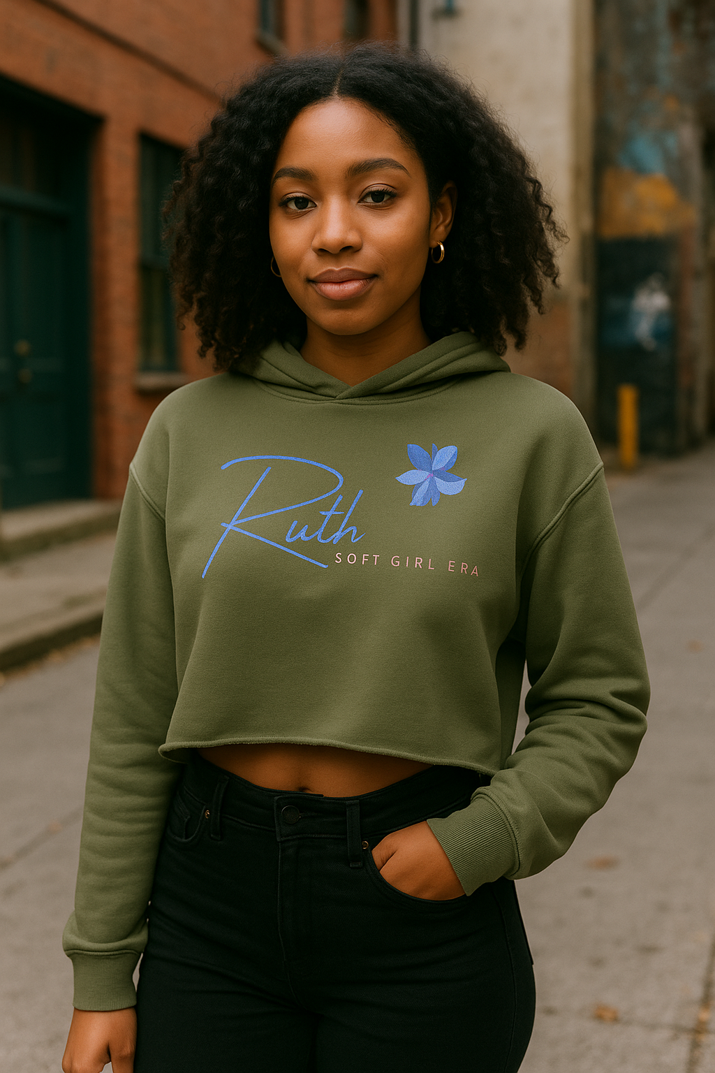 Soft Girl Era Cropped Hoodie