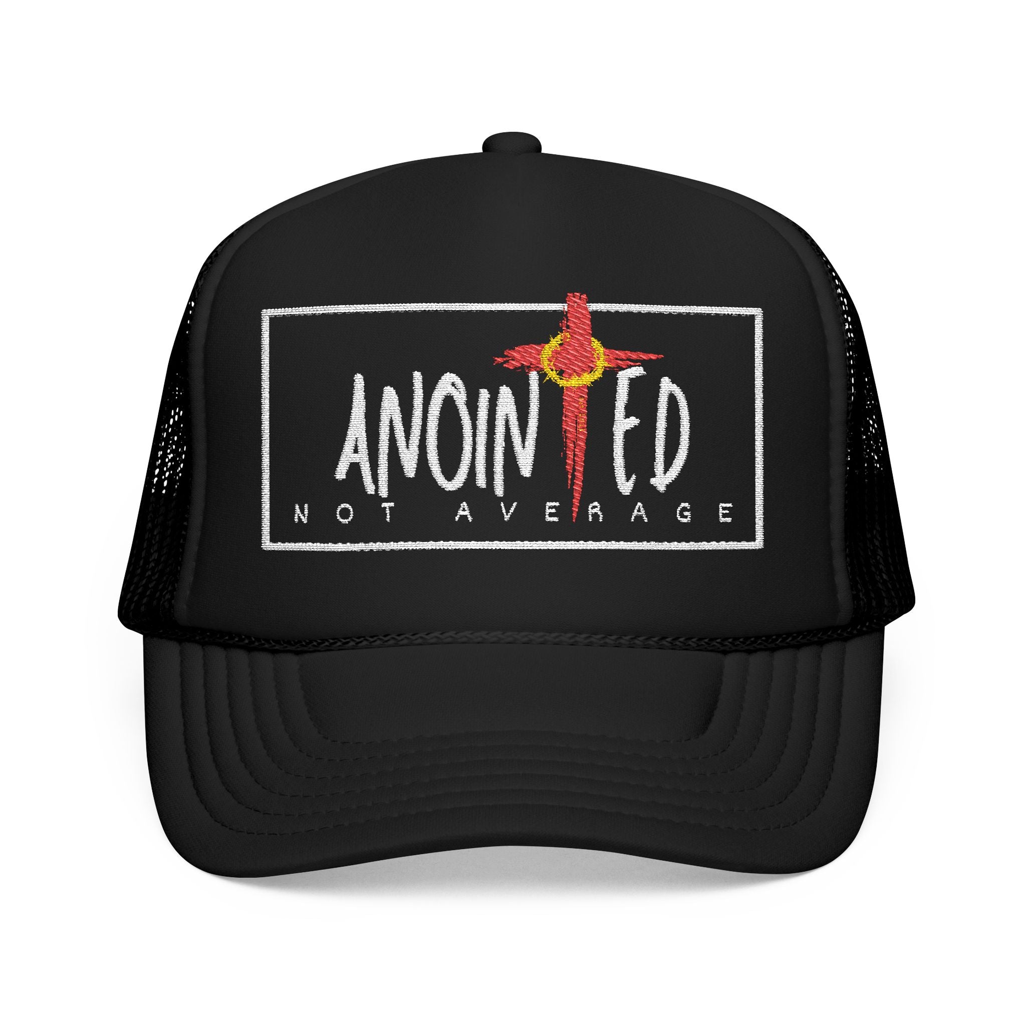 Anointed Not Average LOGO Trucker Cap - Black