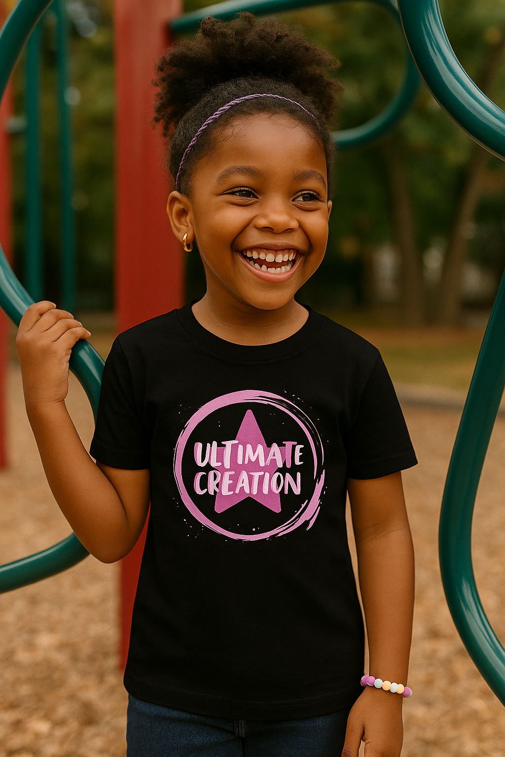 Pink Ultimate Creation Girls Tee