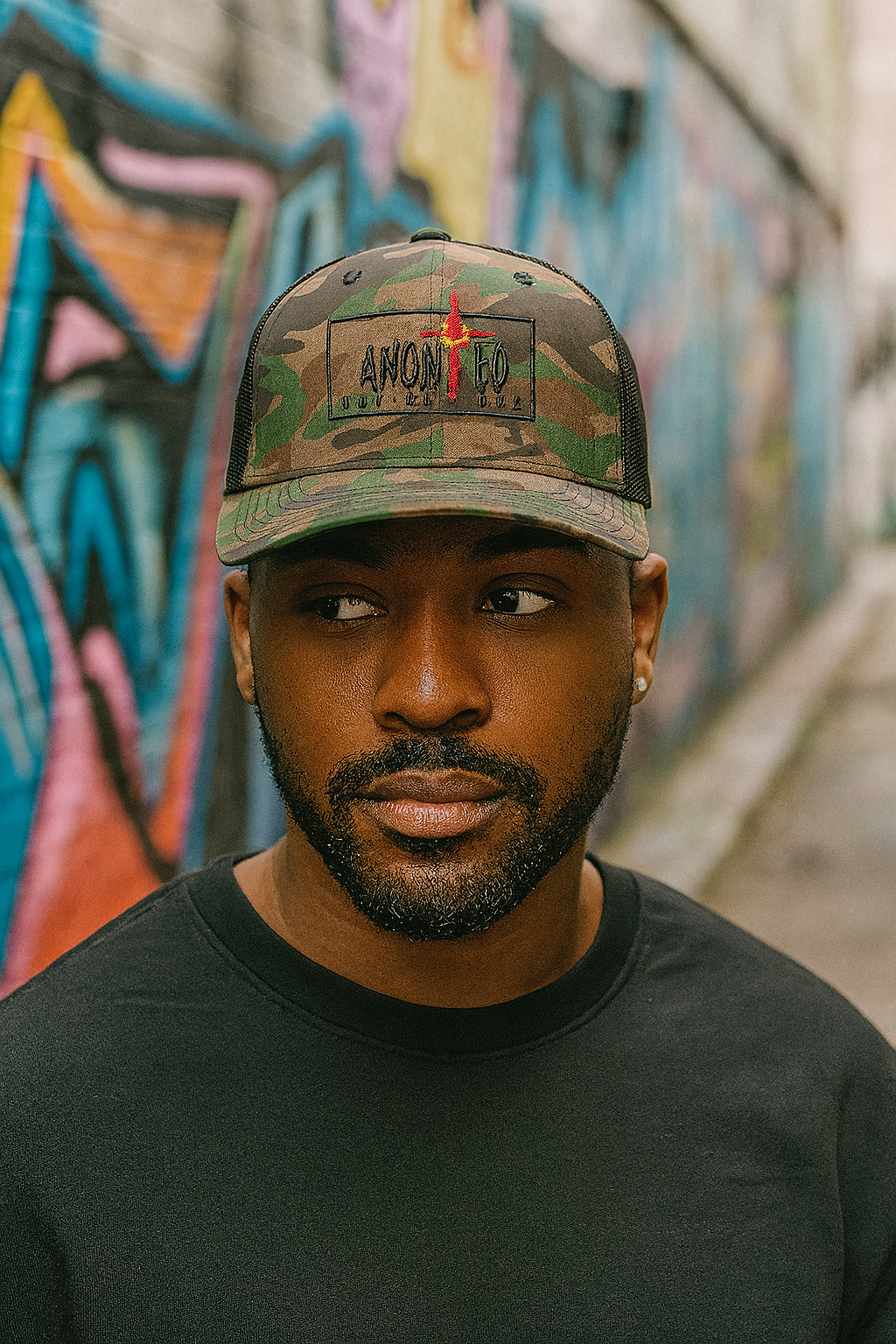 Anointed Not Average Camo Trucker