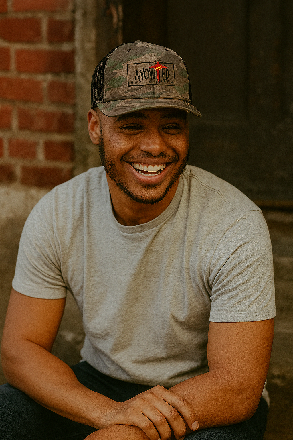 Anointed Not Average Camo Trucker