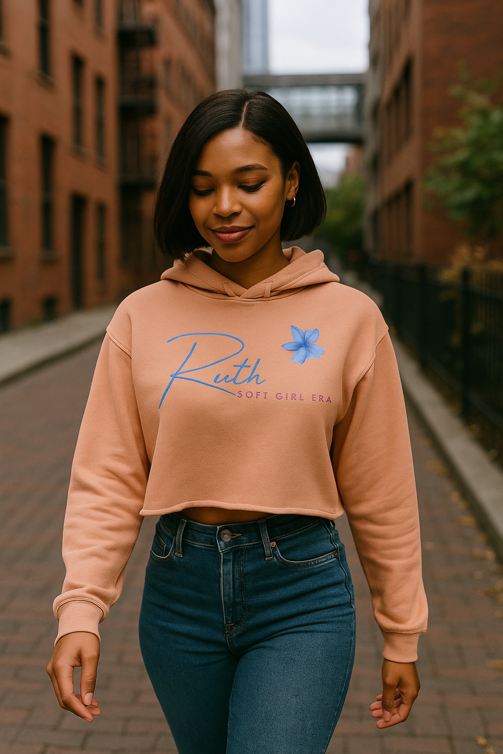Soft Girl Era Cropped Hoodie