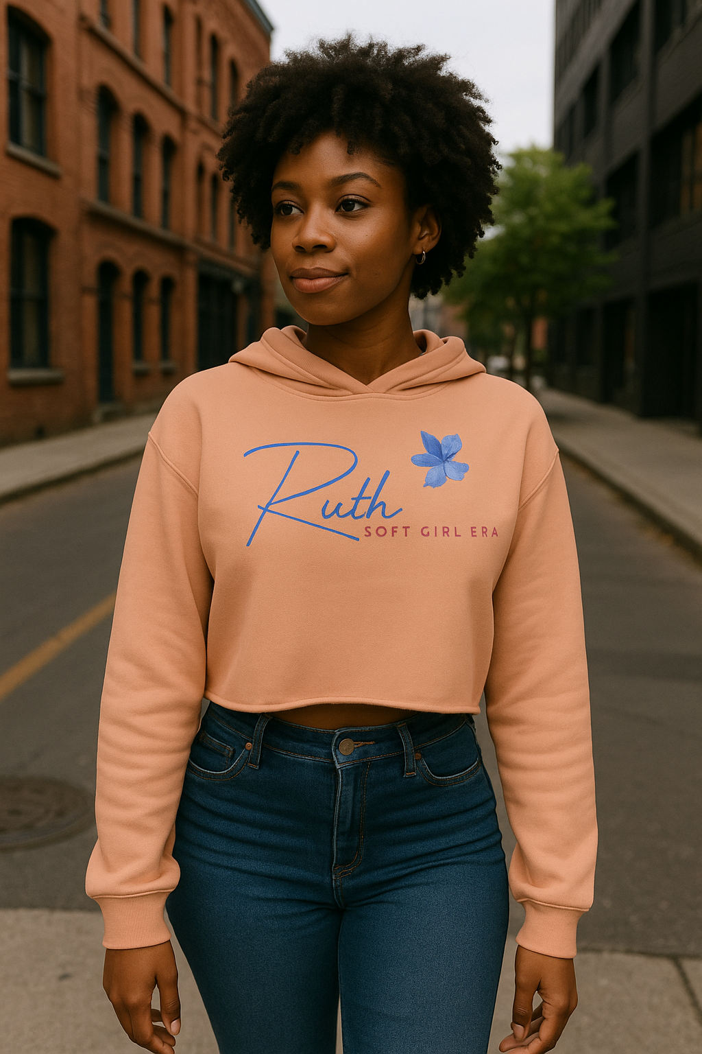Soft Girl Era Cropped Hoodie