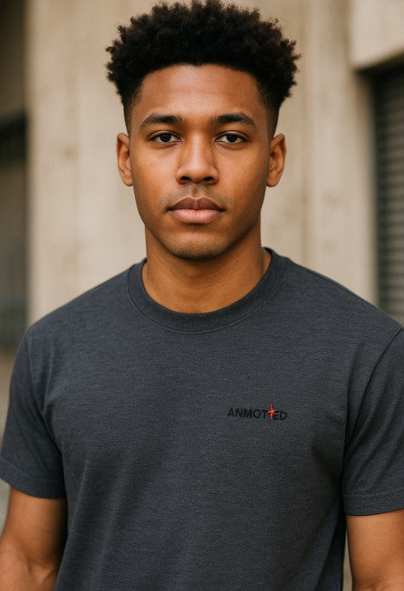 Ana Top Premium Black Logo Tee