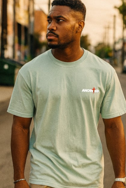 AnA Top Premium White Logo Tee