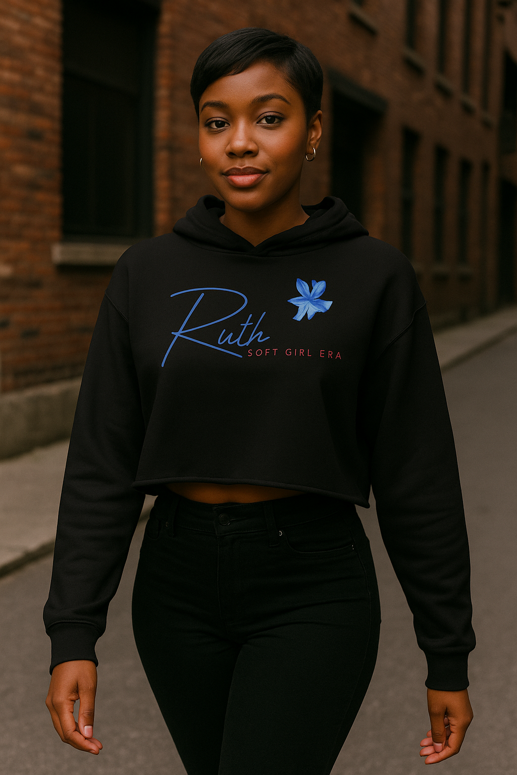 Soft Girl Era Cropped Hoodie