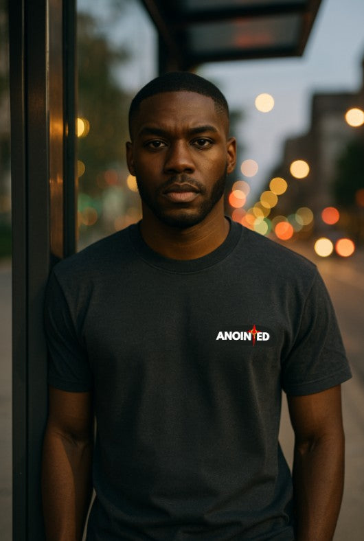 AnA Top Premium White Logo Tee