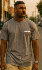 AnA Top Premium White Logo Tee