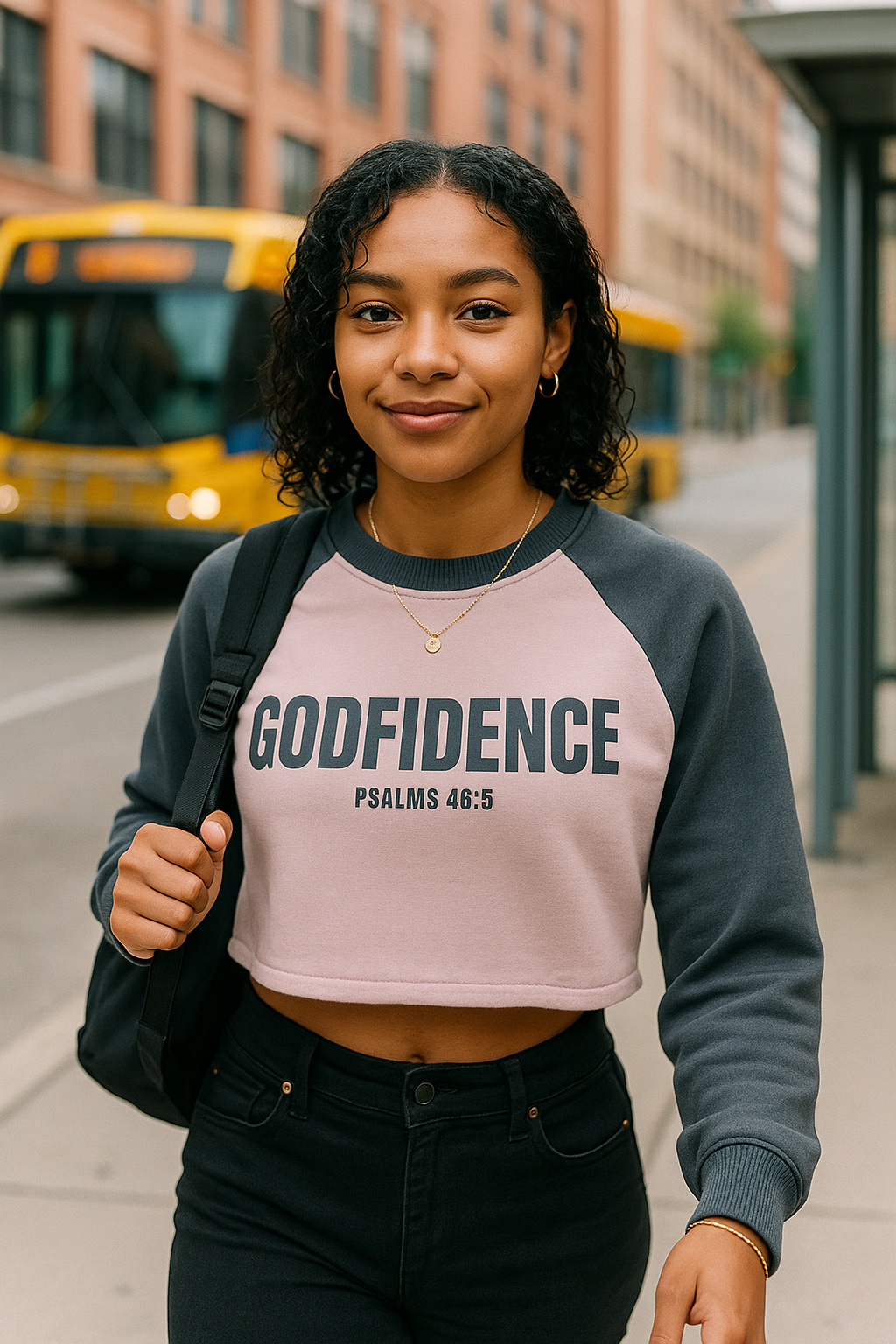 Godfidence Sweatshirt Pink