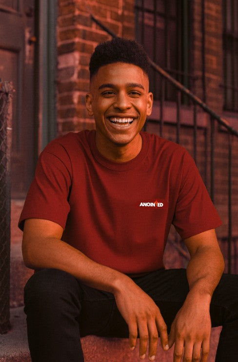 AnA Top Premium White Logo Tee