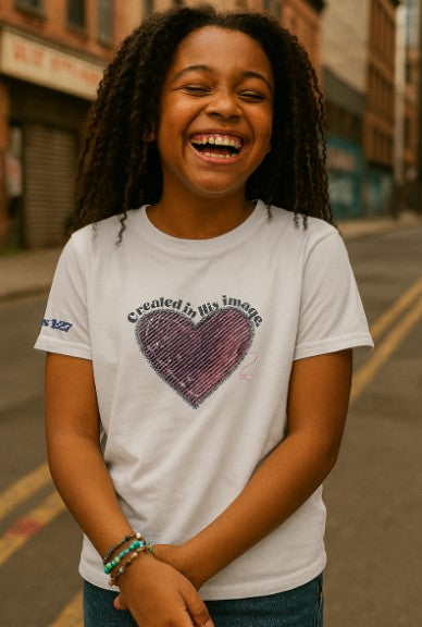 Created In His image Big Girls Tee